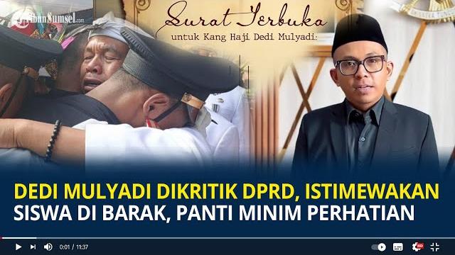 Dedi mulyadi dikritik dprd, terkesan istimewakan siswa di barak, anak panti minim perhatian Dedi mulyadi dikritik dprd, terkesan istimewakan siswa di barak, anak panti minim perhatian