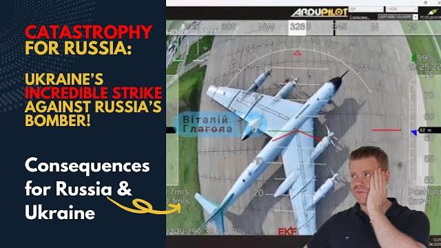 Devastating strike: ukraine destroyed russia's bomber! Devastating strike: ukraine destroyed russia's bomber!
