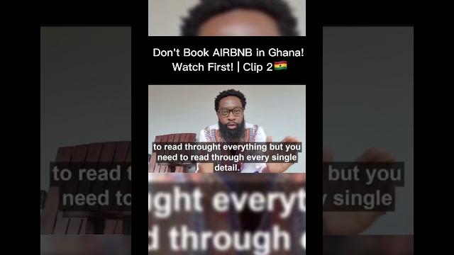Tip 1 | airbnb in ghana | don't book until you watch this! | airbnb tips & tricks | clip 2 Tip 1 | airbnb in ghana | don't book until you watch this! | airbnb tips & tricks | clip 2