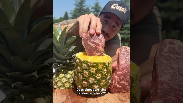 Does pineapple tenderize steak?? Does pineapple tenderize steak??
