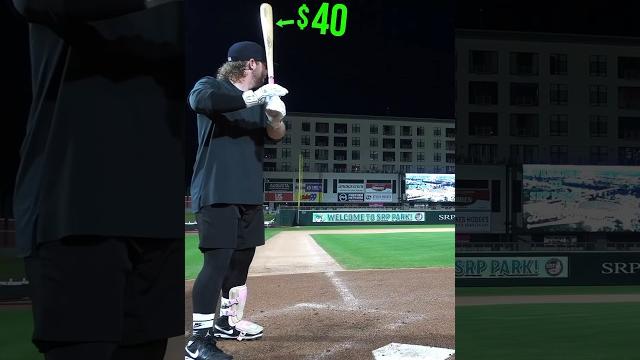 We bought the cheapest wood bat we could find… We bought the cheapest wood bat we could find…