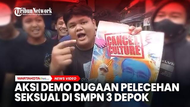 Ratusan alumni dan pelajar smpn 3 depok gelar demo buntut dugaan kasus pelecehan seksual Ratusan alumni dan pelajar smpn 3 depok gelar demo buntut dugaan kasus pelecehan seksual