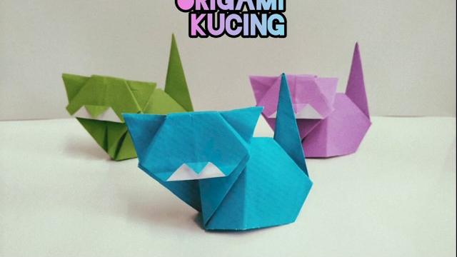 Cara buat origami kucing cat origami Cara buat origami kucing cat origami