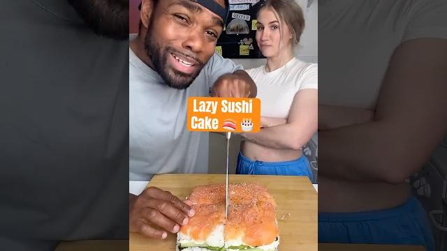 We turned sushi into cake 5 minute lazy sushi We turned sushi into cake 5 minute lazy sushi