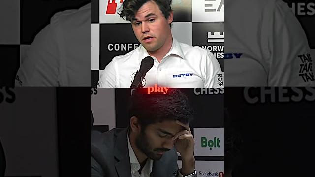 Magnus slams the table after losing to gukesh Magnus slams the table after losing to gukesh