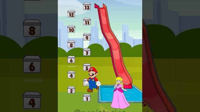 New perfect step challenge - mario vs peach | mario New perfect step challenge - mario vs peach | mario