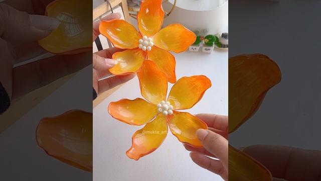 Diy hibiscus clip from plastic spoons #shorts #art #diy #viralvideo #youtubeshortsvideos Diy hibiscus clip from plastic spoons #shorts #art #diy #viralvideo #youtubeshortsvideos