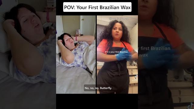 Pov: first brazilian wax Pov: first brazilian wax