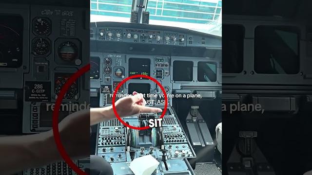 She saw the cockpit from inside She saw the cockpit from inside