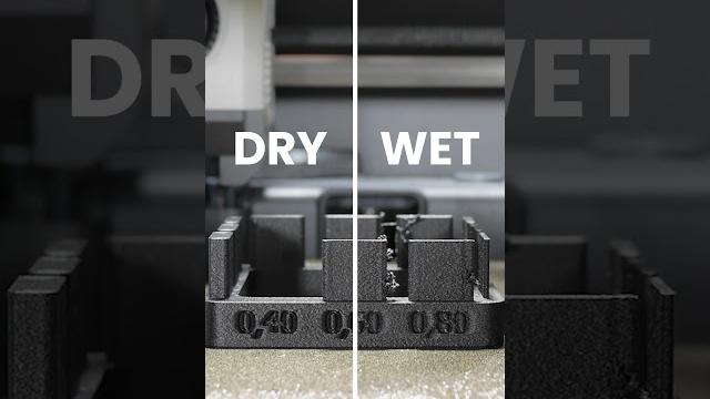 Dry and wet - f3 pa-cf pro printed on bambu p1s #3dprinting #3dprint #manufacturing #automation Dry and wet - f3 pa-cf pro printed on bambu p1s #3dprinting #3dprint #manufacturing #automation