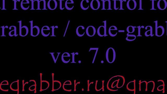 Radio code grabber remote control for automatic gates barriers garage door roller shutters alarm off Radio code grabber remote control for automatic gates barriers garage door roller shutters alarm off