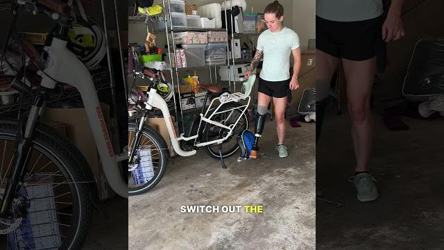 My biking leg (prosthetic!)! grwm amputee bike ride My biking leg (prosthetic!)! grwm amputee bike ride