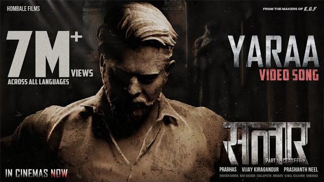 Yaraa (hindi) salaar |prabhas | prithviraj | prashanth neel | ravi basrur | hombale films Yaraa (hindi) salaar |prabhas | prithviraj | prashanth neel | ravi basrur | hombale films