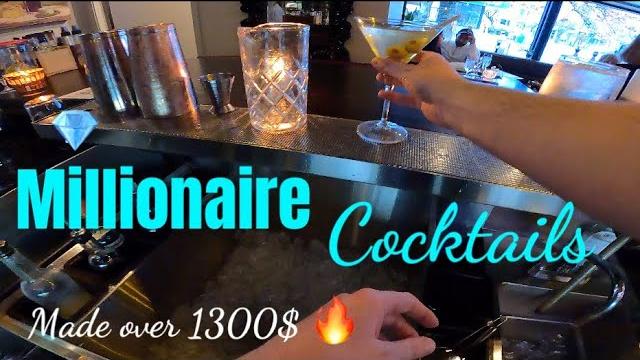 Bartender pov: i made over 1300$ making cocktails for millionaires ( this is what they drank!!! ) Bartender pov: i made over 1300$ making cocktails for millionaires ( this is what they drank!!! )