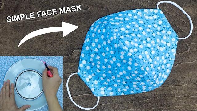 Make fabric face mask at home | diy face mask no sewing machine | easy face mask pattern Make fabric face mask at home | diy face mask no sewing machine | easy face mask pattern