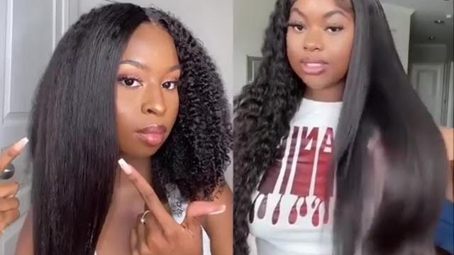 How easy to change style-straight to curly wet wavy v part wig#shorts #vpartwig #beautyforeverhair How easy to change style-straight to curly wet wavy v part wig#shorts #vpartwig #beautyforeverhair