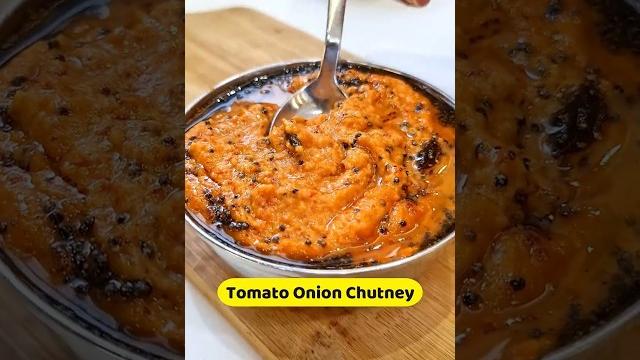 Onion tomato chutney for idli, dosa, wada, rice, paratha, puri and everything else - chutney recipe Onion tomato chutney for idli, dosa, wada, rice, paratha, puri and everything else - chutney recipe
