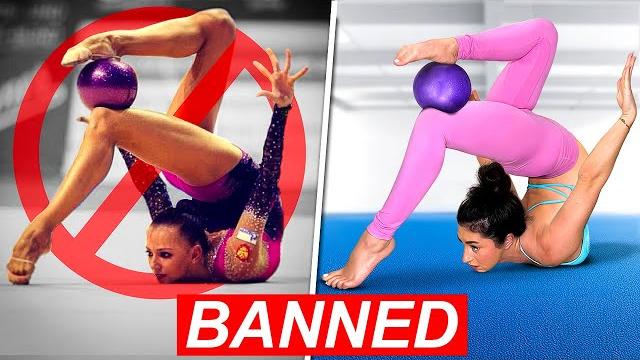 Trying banned rhythmic gymnastics skills! Trying banned rhythmic gymnastics skills!