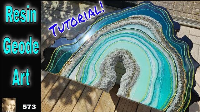 Resin geode art *step by step* tutorial! Resin geode art *step by step* tutorial!