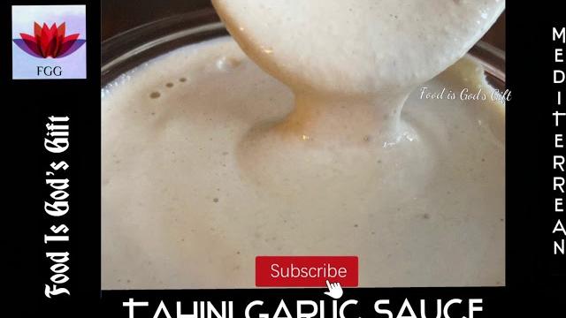 Tahini garlic sauce | how to make tahini garlic sauce at home from scratch | #mediterranean #tahini Tahini garlic sauce | how to make tahini garlic sauce at home from scratch | #mediterranean #tahini