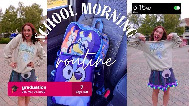 Last school morning routine ever Last school morning routine ever