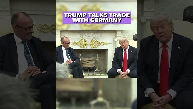 Trump, germany chancellor talk trade, european union Trump, germany chancellor talk trade, european union