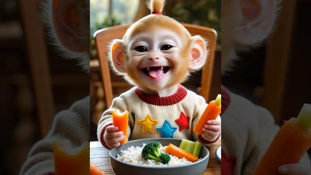 This baby monkey’s smile is pure sunshine! ️ too cute to resist! This baby monkey’s smile is pure sunshine! ️ too cute to resist!