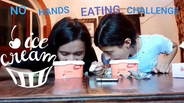 No hands eating challenge ️ No hands eating challenge ️