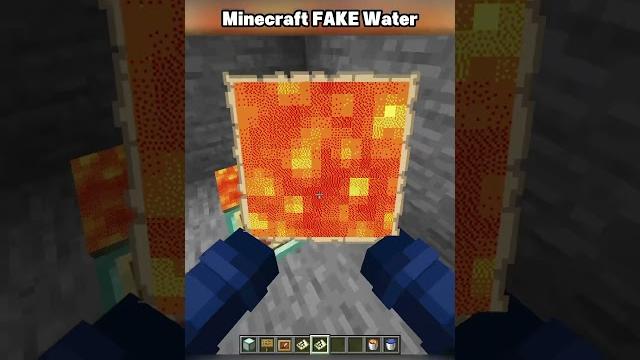 Minecraft fake water #minecraft #minecraftshorts Minecraft fake water #minecraft #minecraftshorts