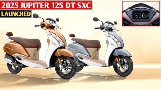 2025 tvs jupiter 125 dt sxc launched 3 big changes | new display, new colour | on road price? 2025 tvs jupiter 125 dt sxc launched 3 big changes | new display, new colour | on road price?