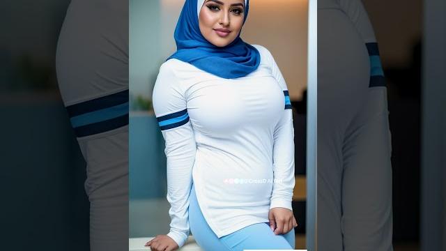 Muslim girl in t-shirt and denim leggings with hijab | ai model lookbook #hijabi #hijabers #aibeauty Muslim girl in t-shirt and denim leggings with hijab | ai model lookbook #hijabi #hijabers #aibeauty