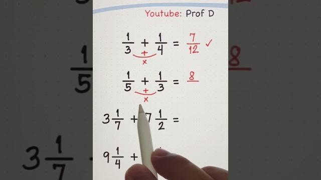 Simple fraction hacks that you need to know #mathstricks #maths #mathhacks #mathematics #math Simple fraction hacks that you need to know #mathstricks #maths #mathhacks #mathematics #math