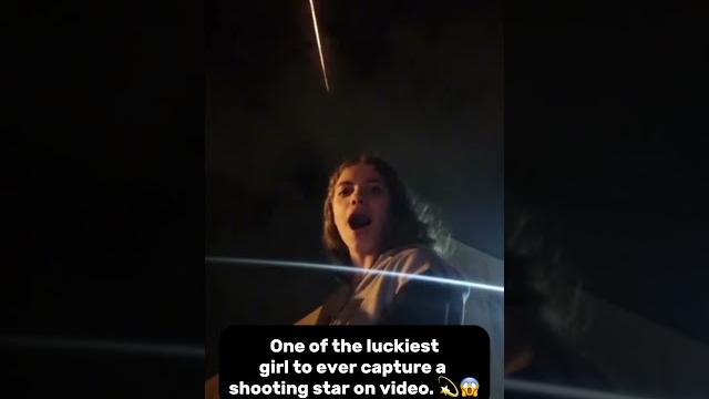 One of the luckiest girl to ever capture a shooting star on video #shootingstar #amazing #shorts One of the luckiest girl to ever capture a shooting star on video #shootingstar #amazing #shorts