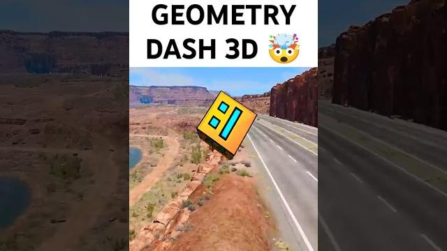 Geometry dash 3d #shorts Geometry dash 3d #shorts