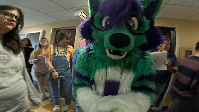 I went to school in fursuit! I went to school in fursuit!