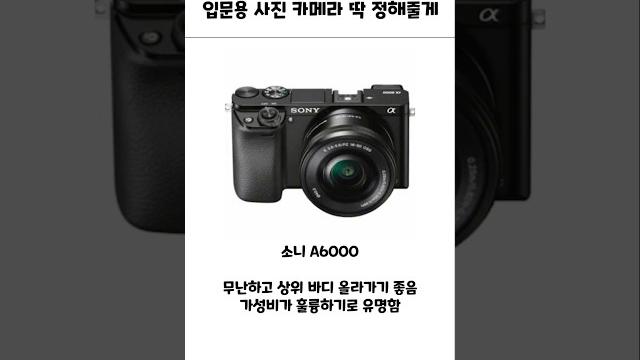 카메라 입문자, 무엇을 사아할까? #카메라리뷰 #소니카메라 #카메라추천 카메라 입문자, 무엇을 사아할까? #카메라리뷰 #소니카메라 #카메라추천