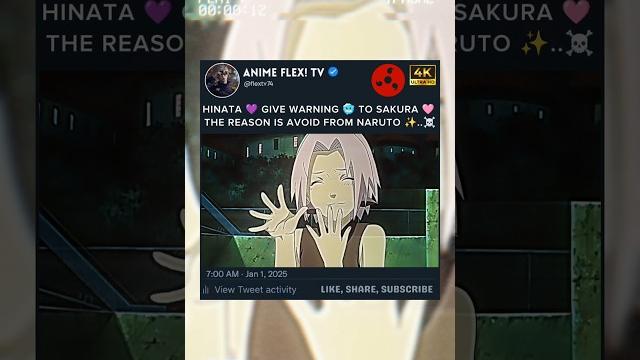 Hinata give warning to sakura 🩷 Hinata give warning to sakura 🩷