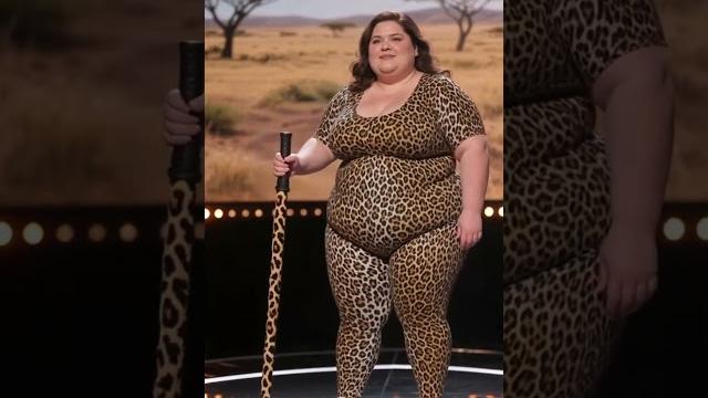 A woman in a leopard print bodysuit wows the judges and audience with her magic! #shorts #magic #agt A woman in a leopard print bodysuit wows the judges and audience with her magic! #shorts #magic #agt