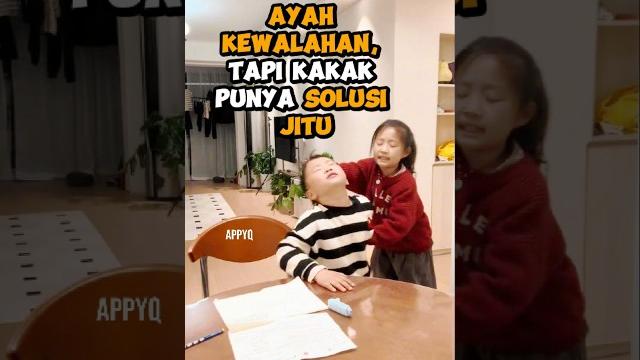 Ayah kewalahan, tapi kakak punya solusi jitu #kakakadik #berantem Ayah kewalahan, tapi kakak punya solusi jitu #kakakadik #berantem