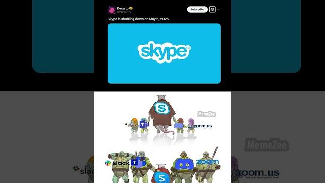 Skype shut down Skype shut down