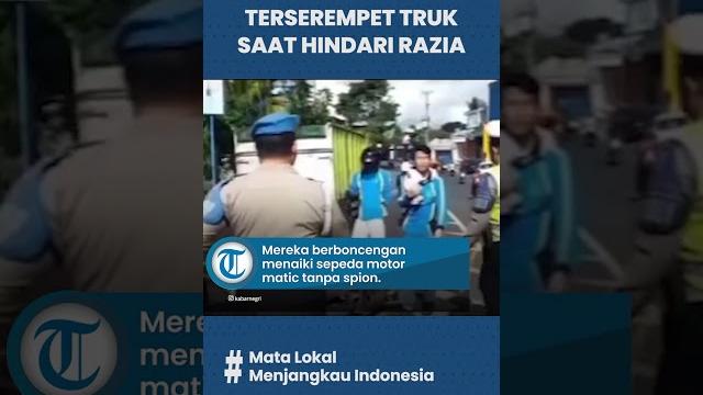 Detik-detik pelajar terserempet truk & nyawanya hampir melayang saat coba hindari razia polisi Detik-detik pelajar terserempet truk & nyawanya hampir melayang saat coba hindari razia polisi