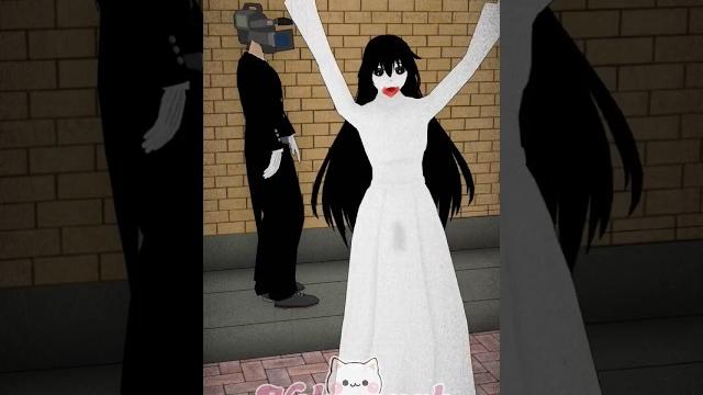 Ghost rina is scared of camera head mmd #sakuraschoolsimulator Ghost rina is scared of camera head mmd #sakuraschoolsimulator
