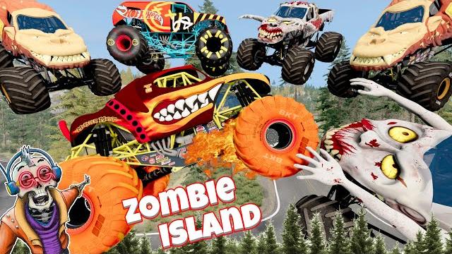 Monster jam insane racing, freestyle, and high speed jumps live | zombie island #14 | grave digger Monster jam insane racing, freestyle, and high speed jumps live | zombie island #14 | grave digger
