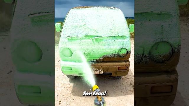 I cleaned the world’s cutest truck! I cleaned the world’s cutest truck!