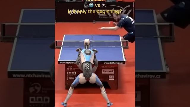 Ai robots taking over ping pong #shorts Ai robots taking over ping pong #shorts