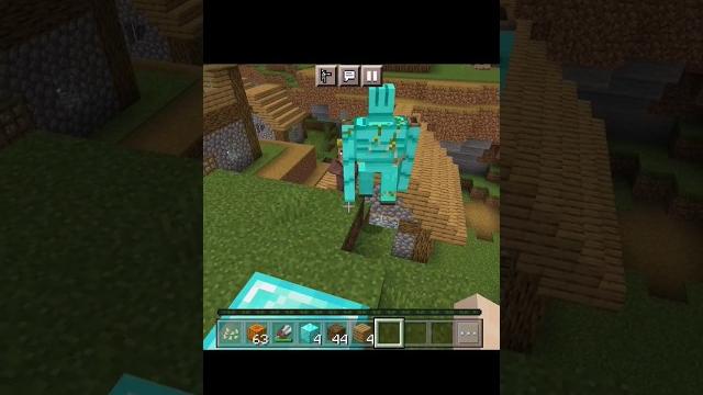 How to make diamond golem ? (no mod) #shorts #minecraft How to make diamond golem ? (no mod) #shorts #minecraft