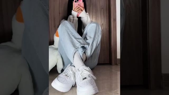 #牛仔裤 #白袜 #牛仔裤 #白袜