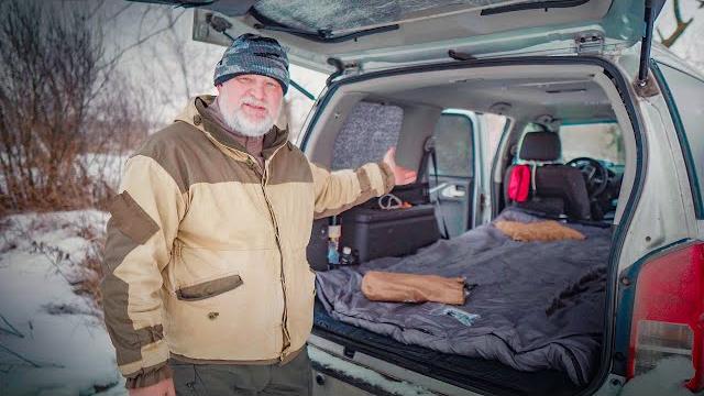 Ночёвка в автомобиле зимой. минимальный набор. Ночёвка в автомобиле зимой. минимальный набор.