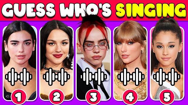 Guess who's singing | female celebrity edition | taylor swift, olivia rodrigo, billie eilish, sza Guess who's singing | female celebrity edition | taylor swift, olivia rodrigo, billie eilish, sza