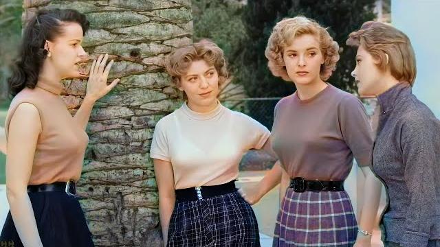 Girl gang terrorists (1956, film-noir) jean moorhead, barbara weeks, art millan | colorized Girl gang terrorists (1956, film-noir) jean moorhead, barbara weeks, art millan | colorized